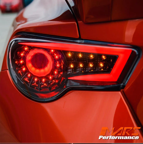 Crystal - Eye JDM Black Full LED Tail lights for Toyota 86 ZN6 GT GTS & Subaru BRZ ZC6 - Mars Performance