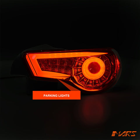 Crystal - Eye Red Full LED Tail lights for Toyota 86 ZN6 GT GTS & Subaru BRZ ZC6 2012 - 2021 - Mars Performance