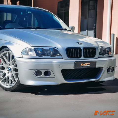 Crystal Front Corner turn signal indicator lights for BMW 3 - Series E46 1998 - 2001 Pre LCI Sedan & Wagon - Mars Performance