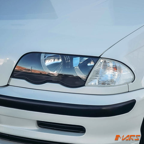 Crystal Front Corner turn signal indicator lights for BMW 3 - Series E46 1998 - 2001 Pre LCI Sedan & Wagon - Mars Performance
