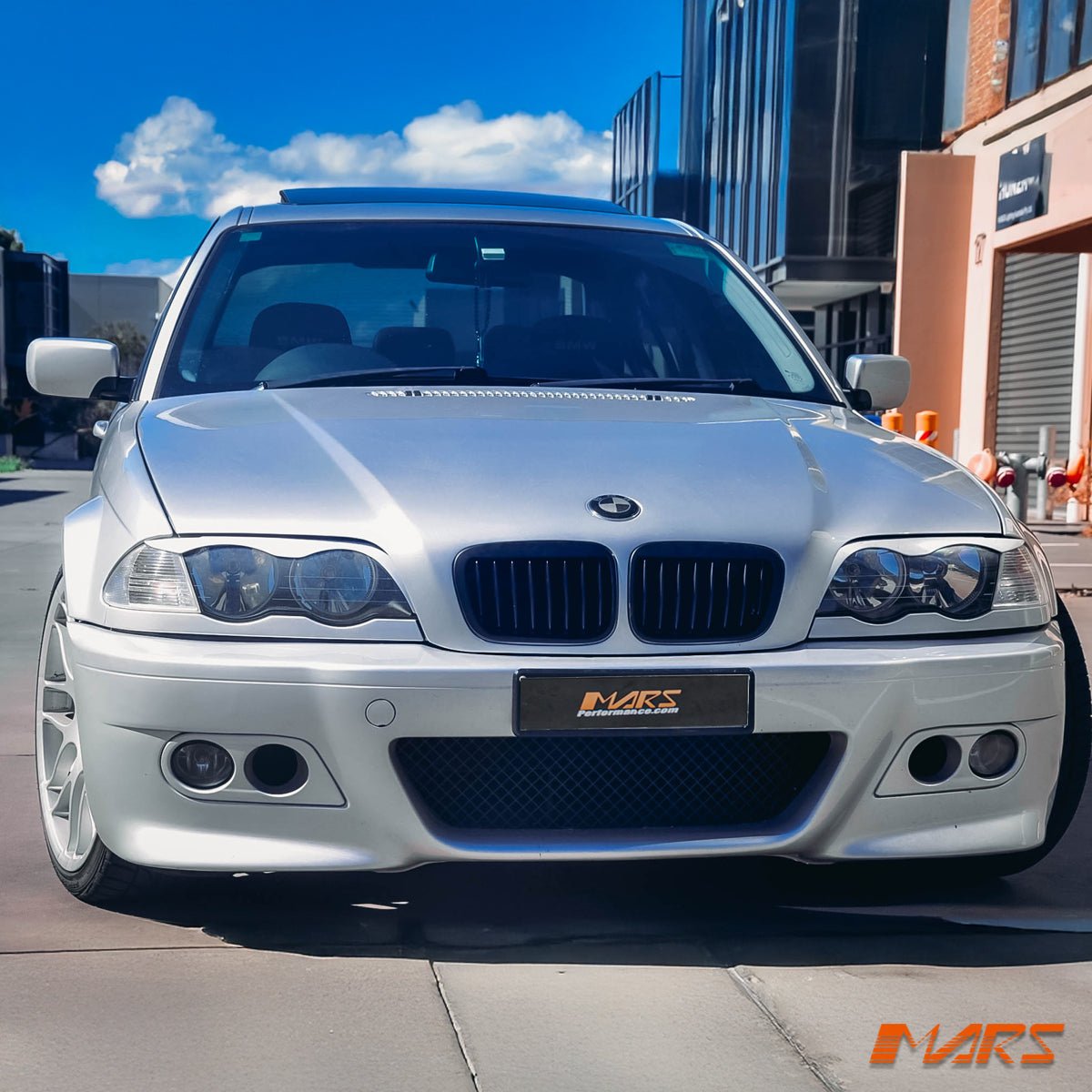 Crystal Front Corner turn signal indicator lights for BMW 3 - Series E46 1998 - 2001 Pre LCI Sedan & Wagon - Mars Performance