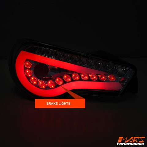 Crystal Full LED Tail lights for Toyota ZN6 86 GT GTS & Subaru BRZ ZC6 2012 - 2021 - Mars Performance