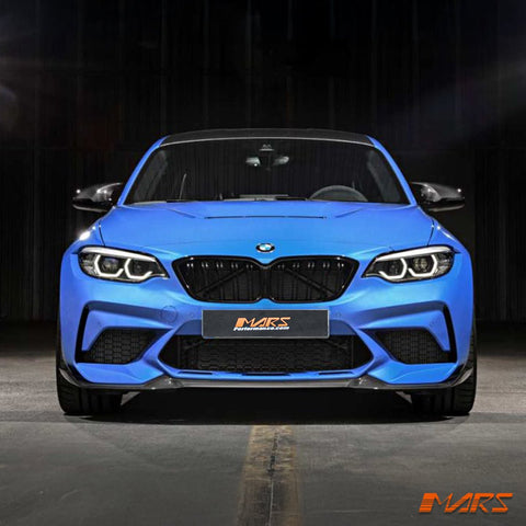 CS Style Carbon Fibre Front Bumper Bar lip Spoiler Bodykit for BMW F87 M2 competition 2016 - 2022 - Mars Performance