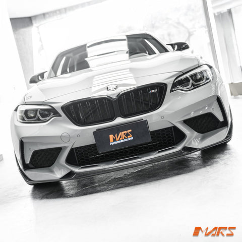CS Style Carbon Fibre Front Bumper Bar lip Spoiler Bodykit for BMW F87 M2 competition 2016 - 2022 - Mars Performance