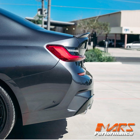 CS Style Carbon Fibre Rear trunk boot lip Spoiler Wing Bodykit for BMW 3 Series G20 & M3 G80 Sedan - Mars Performance