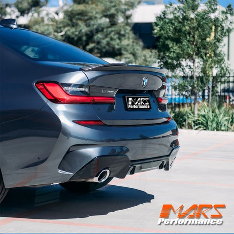 CS Style Carbon Fibre Rear trunk boot lip Spoiler Wing Bodykit for BMW 3 Series G20 & M3 G80 Sedan - Mars Performance