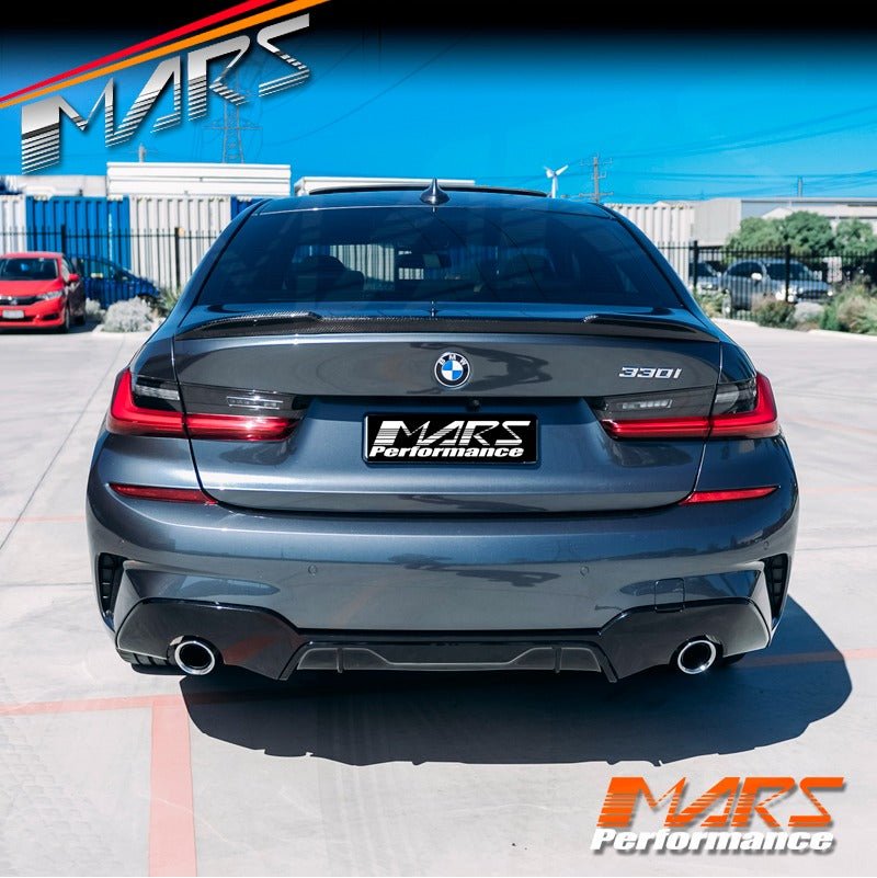 CS Style Carbon Fibre Rear trunk boot lip Spoiler Wing Bodykit for BMW 3 Series G20 & M3 G80 Sedan - Mars Performance