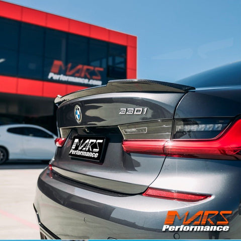 CS Style Carbon Fibre Rear trunk boot lip Spoiler Wing Bodykit for BMW 3 Series G20 & M3 G80 Sedan - Mars Performance