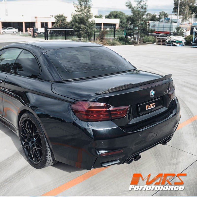 CS Style Carbon Fibre Rear Trunk Lip Spoiler Wing Bodykit for BMW 4 - Series F33 Convertible & F83 M4 - Mars Performance