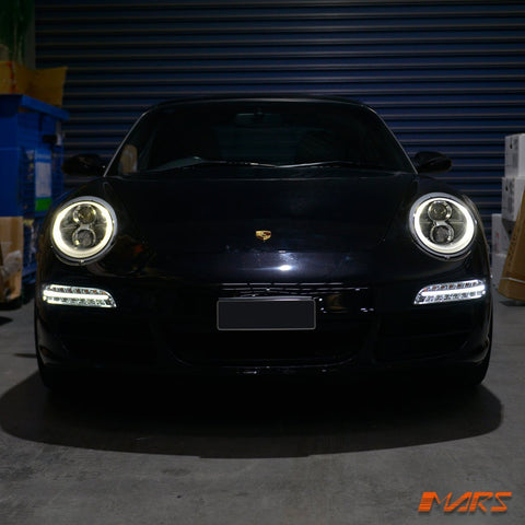 DRL Day - Time Running LED Bumper Bar Fog Lights with Indicators for Porsche Carrera 997 911 2005 - 2008 - Mars Performance