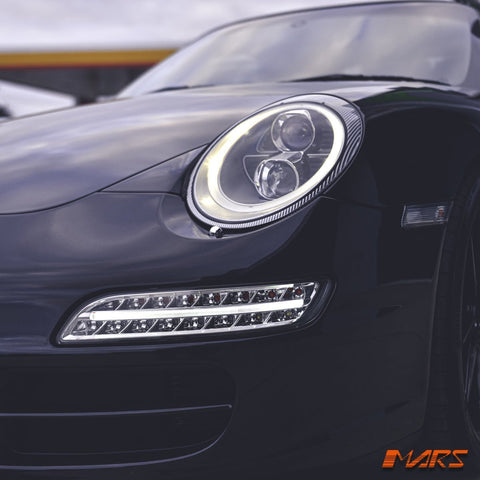 DRL Day - Time Running LED Bumper Bar Fog Lights with Indicators for Porsche Carrera 997 911 2005 - 2008 - Mars Performance