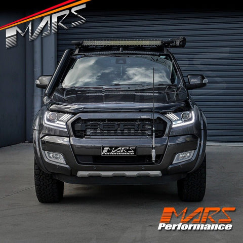 DRL Dual beam Projector HID Xenon Head Lights with LED Sequential Indicator for Ford Ranger PX2 PX3 & Everest 2015 - 2021 - Mars Performance