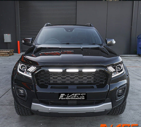 DRL Dual beam Projector HID Xenon Head Lights with LED Sequential Indicator for Ford Ranger PX2 PX3 & Everest 2015 - 2021 - Mars Performance