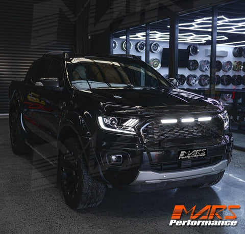 DRL Dual beam Projector HID Xenon Head Lights with LED Sequential Indicator for Ford Ranger PX2 PX3 & Everest 2015 - 2021 - Mars Performance