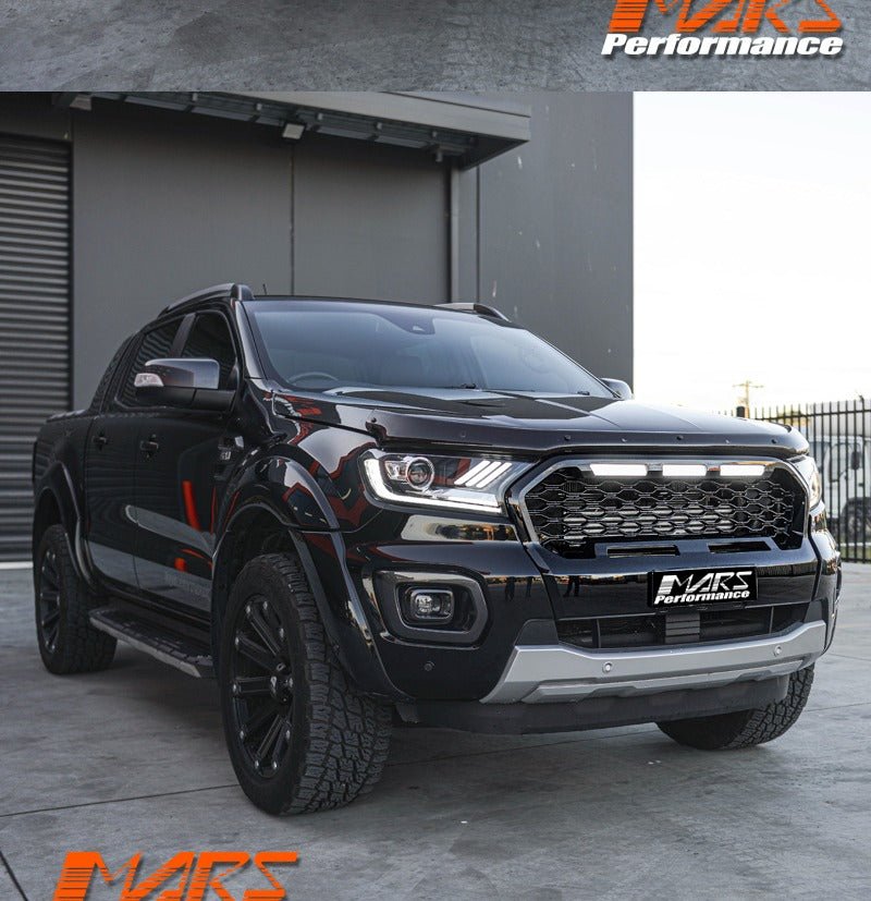 DRL Dual beam Projector HID Xenon Head Lights with LED Sequential Indicator for Ford Ranger PX2 PX3 & Everest 2015 - 2021 - Mars Performance