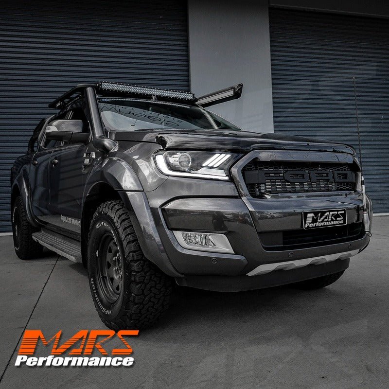 DRL Dual beam Projector HID Xenon Head Lights with LED Sequential Indicator for Ford Ranger PX2 PX3 & Everest 2015 - 2021 - Mars Performance