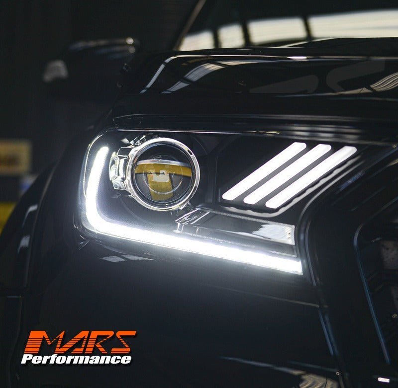 DRL Dual beam Projector HID Xenon Head Lights with LED Sequential Indicator for Ford Ranger PX2 PX3 & Everest 2015 - 2021 - Mars Performance