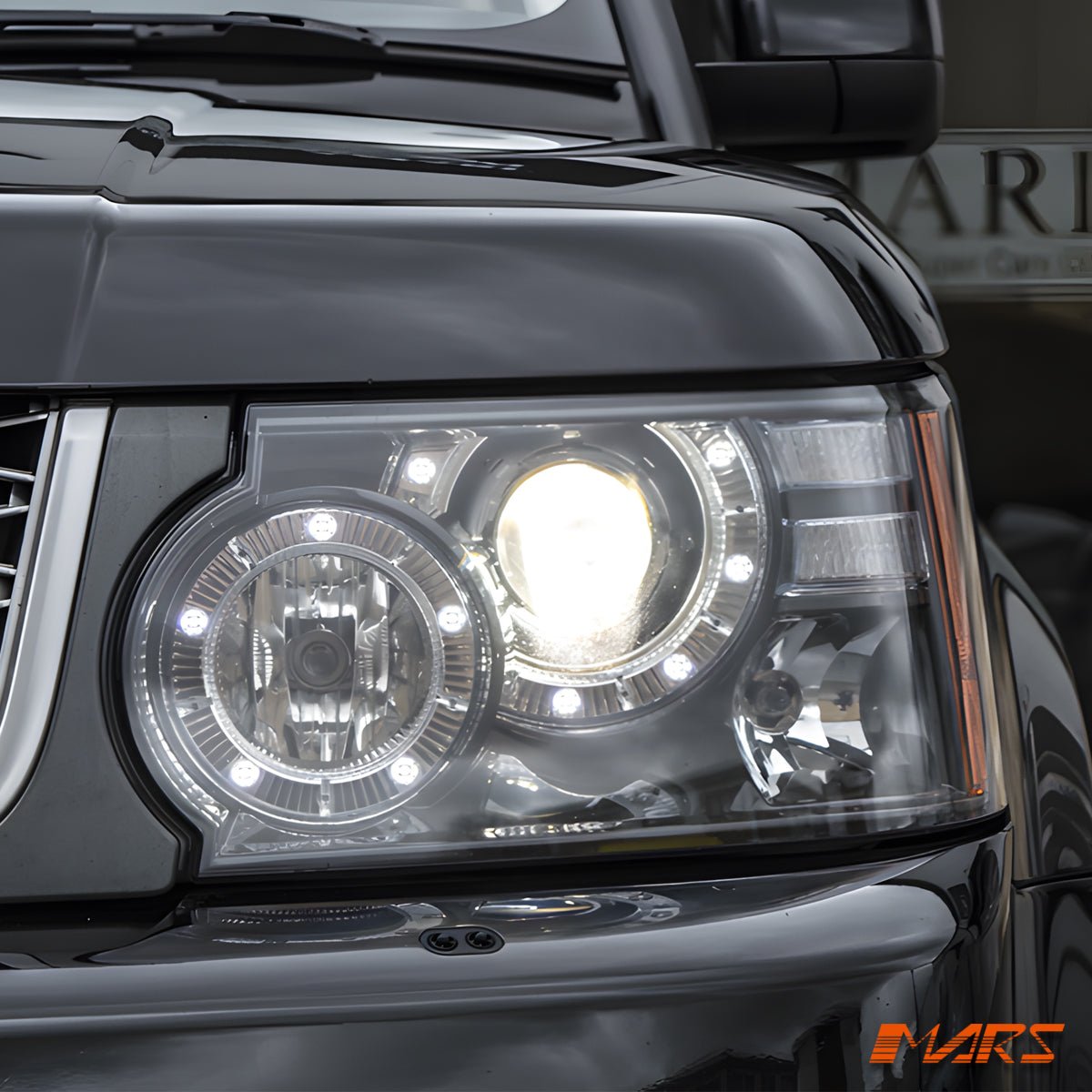 DRL head lights with Xenon HID for Land Rover Range Rover Sport L320 2010 - 2013 - Mars Performance