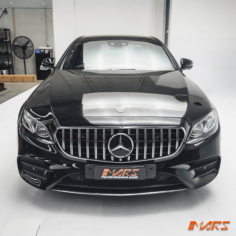 E63 Panamericana Style Front Bumper Bar Grille Grill Bodykit for Mercedes - Benz E - Class C238 W213 S213 & E43 E53 AMG 2016 - 2020 Pre Update - Mars Performance