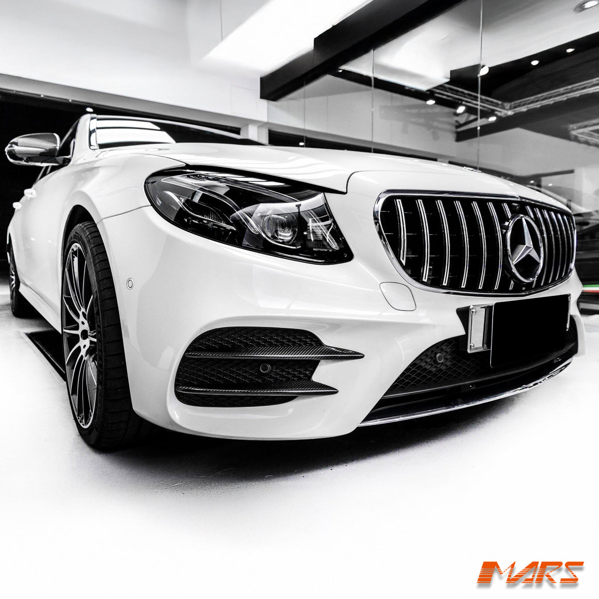 E63 Panamericana Style Front Bumper Bar Grille Grill Bodykit for Mercedes - Benz E - Class C238 W213 S213 & E43 E53 AMG 2016 - 2020 Pre Update - Mars Performance