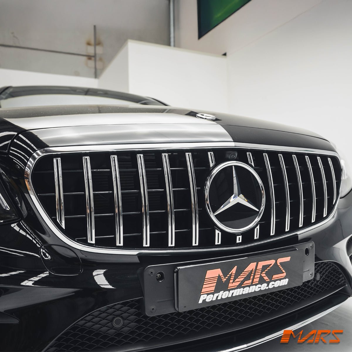 E63 Panamericana Style Front Bumper Bar Grille Grill Bodykit for Mercedes - Benz E - Class C238 W213 S213 & E43 E53 AMG 2016 - 2020 Pre Update - Mars Performance