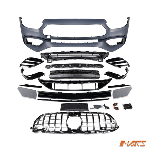 E63 - S Style Front Bumper Bar Bodykit & Grille Grill for Mercedes - Benz E - Class W213 C238 2020 - 2023 Update 2020 - 2023 & E53 AMG - Mars Performance
