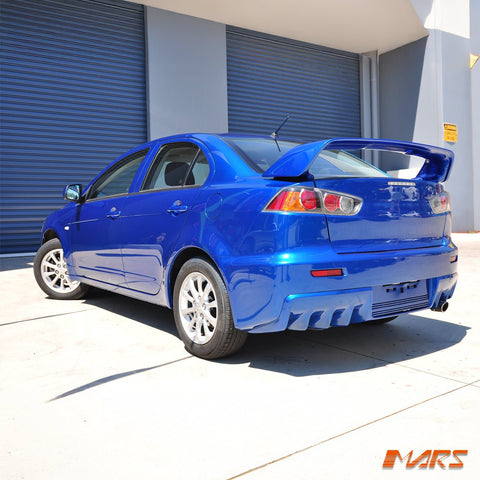 Evolution Style Rear Bumper Bar Bodykit for Mitsubishi CJ CF lancer Sedan 2007 - 2018 With Single Exhaust outlet - Mars Performance