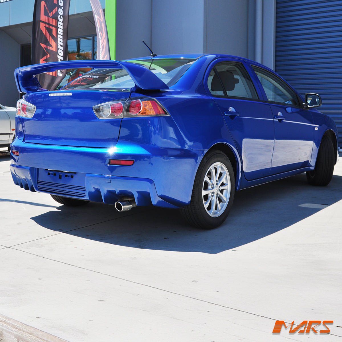 Evolution Style Rear Bumper Bar Bodykit for Mitsubishi CJ CF lancer Sedan 2007 - 2018 With Single Exhaust outlet - Mars Performance