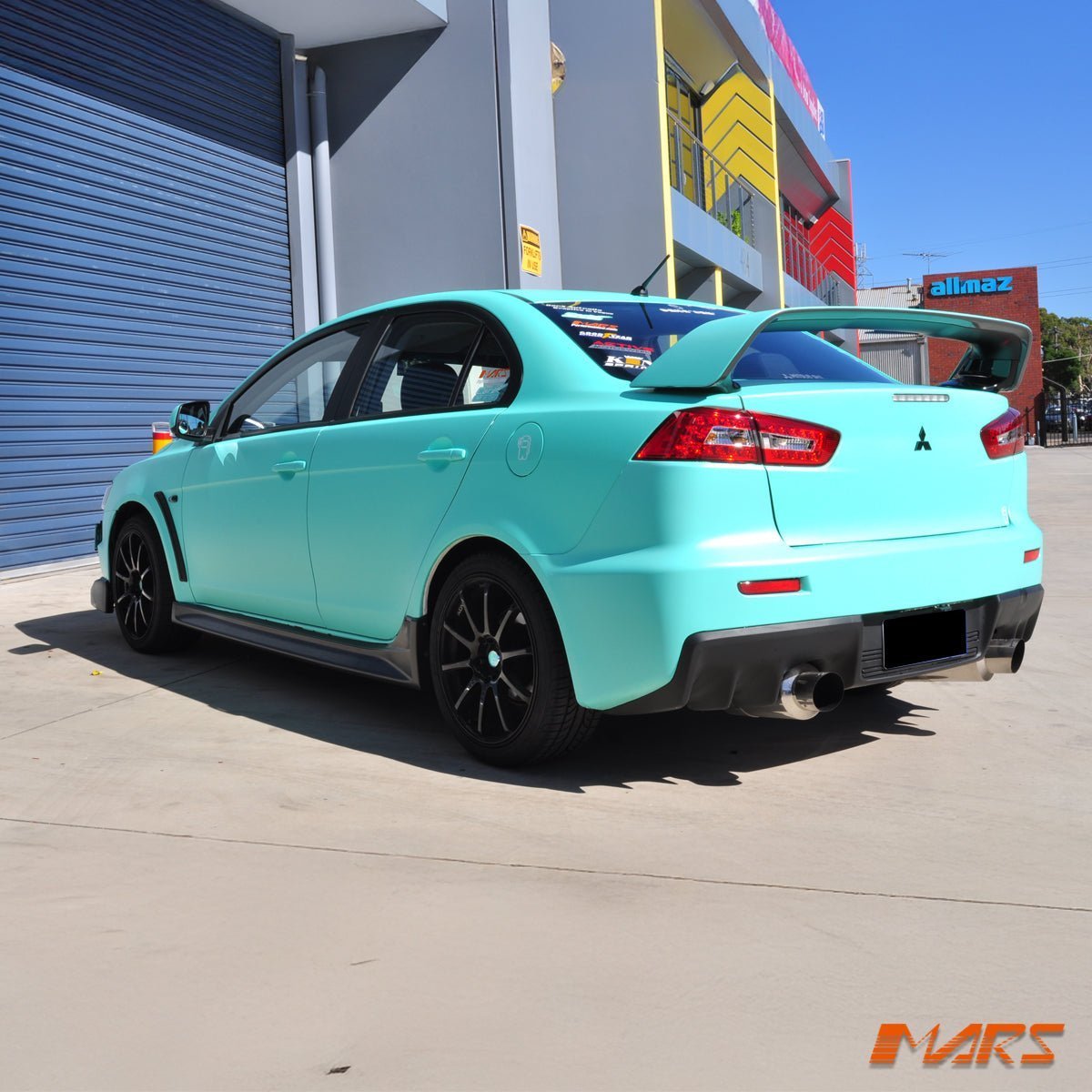 Evolution Style Rear Bumper Bar Bodykit for Mitsubishi CJ CF lancer Sedan 2007 - 2018 With Twin Exhaust outlet - Mars Performance