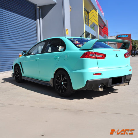 Evolution Style Rear Bumper Bar Bodykit for Mitsubishi CJ CF lancer Sedan 2007 - 2018 With Twin Exhaust outlet - Mars Performance