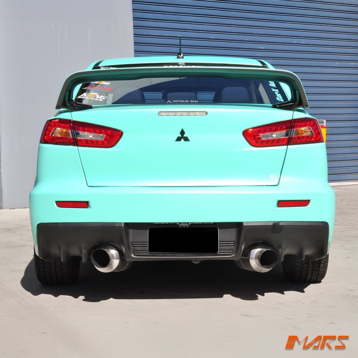 Evolution Style Rear Bumper Bar Bodykit for Mitsubishi CJ CF lancer Sedan 2007 - 2018 With Twin Exhaust outlet - Mars Performance