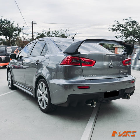 Evolution X Style ABS Plastic Rear Trunk Wing Spoiler for Mitsubishi Lancer Sedan 2007 - 2019 CJ CF - Mars Performance
