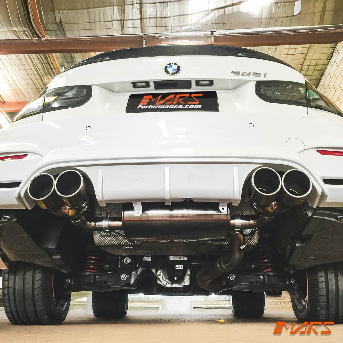 F80 M3 F82 M4 Style Twin Outlet Muffler Exhaust for BMW 3 - Series F30 F31 & 4 - Series F32 F33 F36 - Mars Performance
