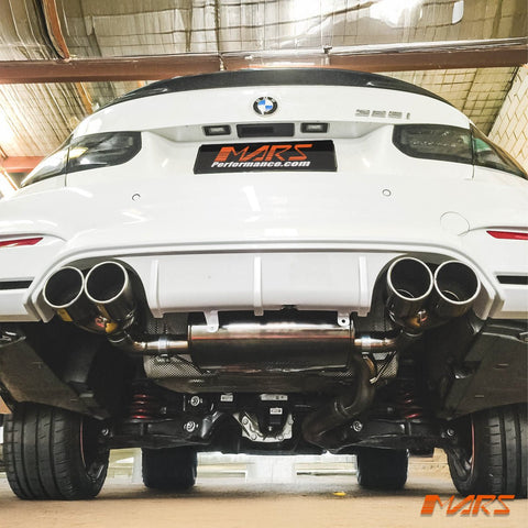 F80 M3 F82 M4 Style Twin Outlet Muffler Exhaust for BMW 3 - Series F30 F31 & 4 - Series F32 F33 F36 - Mars Performance