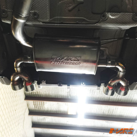 F80 M3 F82 M4 Style Twin Outlet Muffler Exhaust for BMW 3 - Series F30 F31 & 4 - Series F32 F33 F36 - Mars Performance