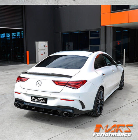 FD Carbon Fibre Rear Trunk Lip Spoiler for Mercedes Benz CLA - Class C118 W118 & CLA35 CLA45 AMG - Mars Performance