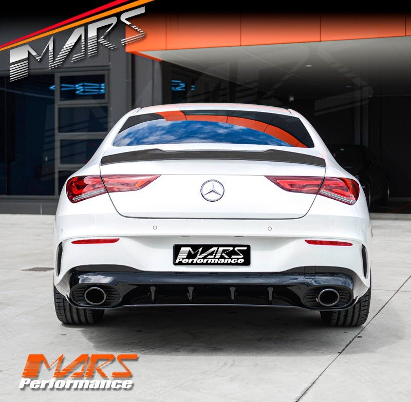 FD Carbon Fibre Rear Trunk Lip Spoiler for Mercedes Benz CLA - Class C118 W118 & CLA35 CLA45 AMG - Mars Performance