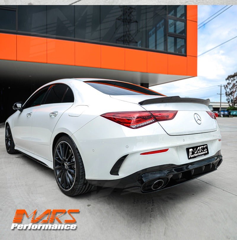 FD Carbon Fibre Rear Trunk Lip Spoiler for Mercedes Benz CLA - Class C118 W118 & CLA35 CLA45 AMG - Mars Performance