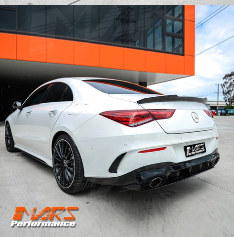 FD Carbon Fibre Rear Trunk Lip Spoiler for Mercedes Benz CLA - Class C118 W118 & CLA35 CLA45 AMG - Mars Performance