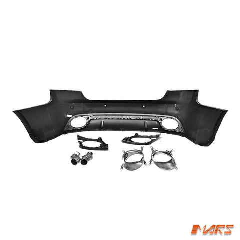 (Fit 4 doors Sedan model) RS5 Style Rear Bumper Bar Bodykit & Diffuser with exhaust Tips for AUDI A5 8T 2008 - 2016 - Mars Performance