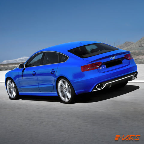 (Fit 4 doors Sedan model) RS5 Style Rear Bumper Bar Bodykit & Diffuser with exhaust Tips for AUDI A5 8T 2008 - 2016 - Mars Performance