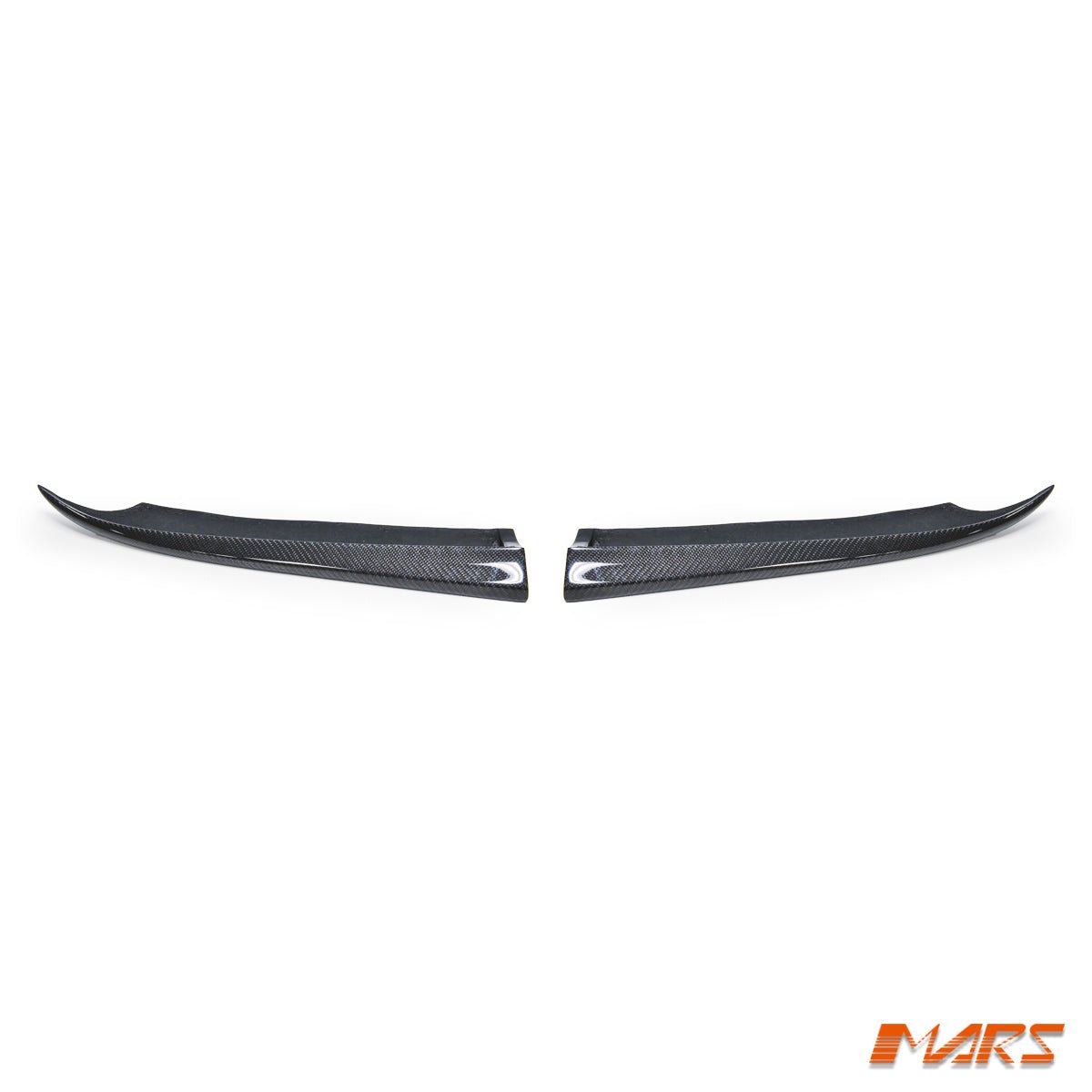 Flokraft Carbon Fibre Rear Bumper Side lip Splitters winglets for Mercedes Benz W204 C63 AMG Sedan 2008 - 2011 - Mars Performance