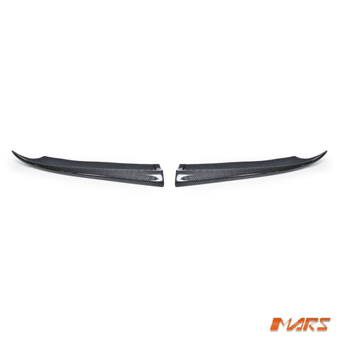 Flokraft Carbon Fibre Rear Bumper Side lip Splitters winglets for Mercedes Benz W204 C63 AMG Sedan 2008 - 2011 - Mars Performance