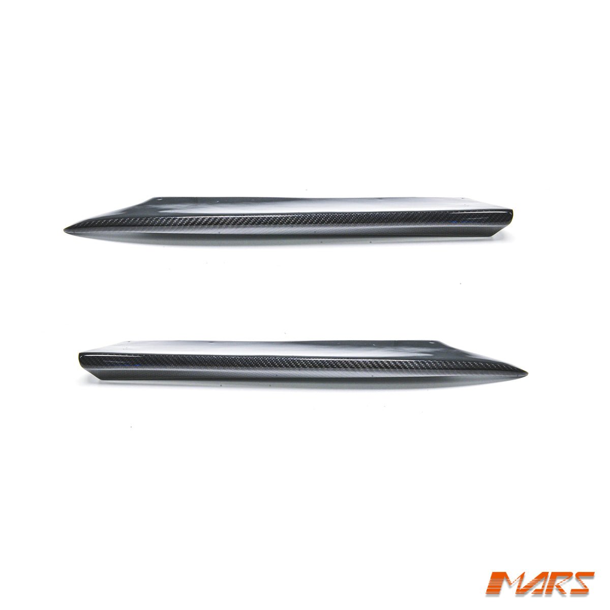 Flokraft Carbon Fibre Rear Bumper Side lip Splitters winglets for Mercedes Benz W204 C63 AMG Sedan 2008 - 2011 - Mars Performance