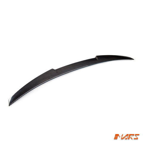 FloKraft Carbon Fibre Rear trunk boot lip Spoiler Wing Bodykit for AUDI A6 S6 C8 Sedan 2019 - 2024 - Mars Performance