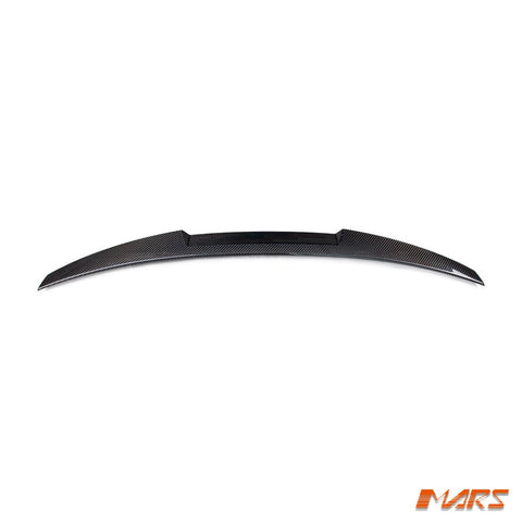 FloKraft Carbon Fibre Rear trunk boot lip Spoiler Wing Bodykit for AUDI A6 S6 C8 Sedan 2019 - 2024 - Mars Performance