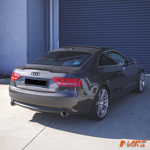 FloKraft Carbon Fibre Rear Trunk Lip Spoiler Bodykit for AUDI A5 8T 2 Doors Coupe 2008 - 2016 - Mars Performance