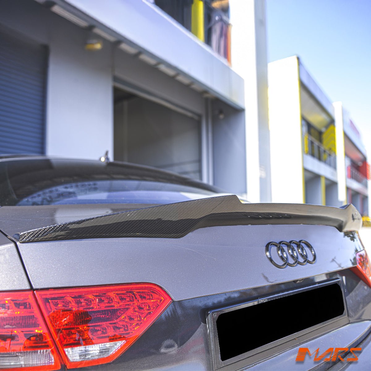 FloKraft Carbon Fibre Rear Trunk Lip Spoiler Bodykit for AUDI A5 8T 2 Doors Coupe 2008 - 2016 - Mars Performance