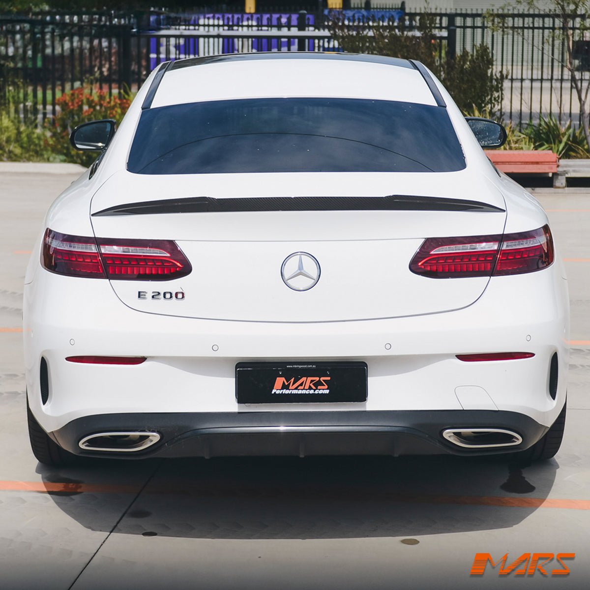 FloKraft Carbon Fibre Rear Trunk Lip Spoiler Bodykit for Mercedes - Benz E Class Coupe C238 W238 2017 - 2023 & E53 AMG - Mars Performance