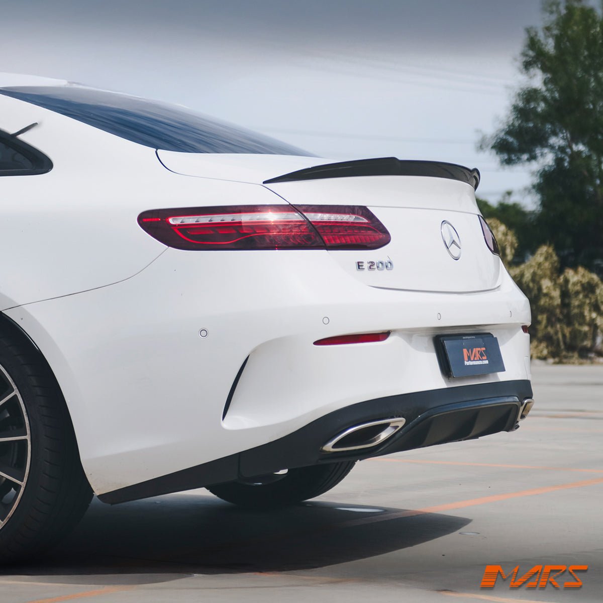 FloKraft Carbon Fibre Rear Trunk Lip Spoiler Bodykit for Mercedes - Benz E Class Coupe C238 W238 2017 - 2023 & E53 AMG - Mars Performance